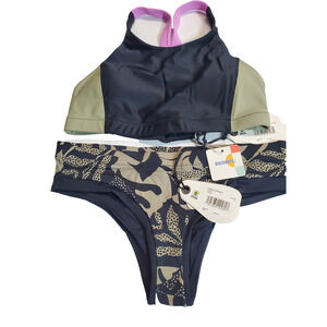 NEW Prana‎ Womens Small Upswell Bikini Bottoms & Baja Bound TOP Swimsuit Set